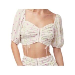 For Love & Lemons Strudel Top White Size M